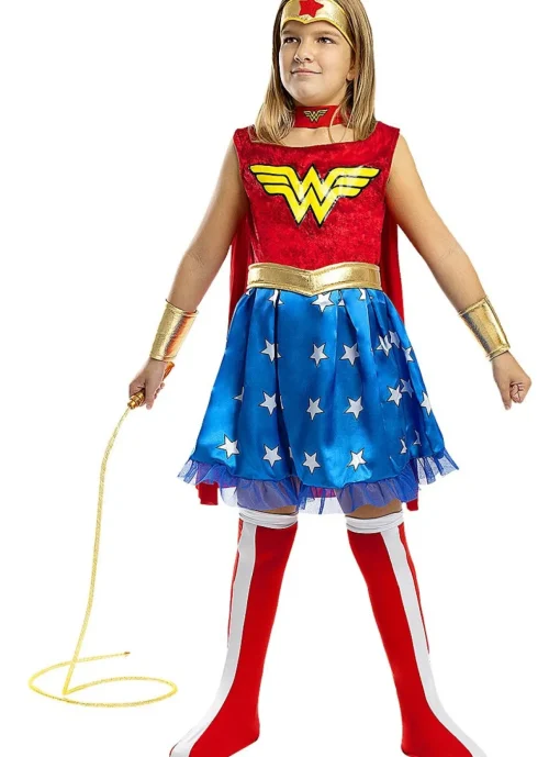 Wonder Woman® Kjole Barnekostyme