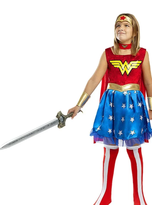 Wonder Woman® Kjole Barnekostyme