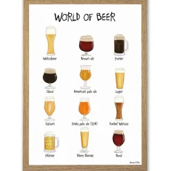 World Of Beer A4 Plakat