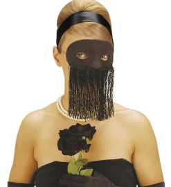 Øyemaske med slør