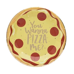 You Wanna Pizza Me Papptallerkener