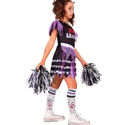 Zombie Cheerleader Barnekostyme Lilla
