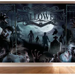 Zombie Halloween Backdrop