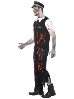 Zombie Politimann Kostyme