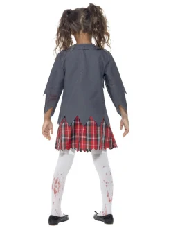 Zombie Skolejente Barnekostyme