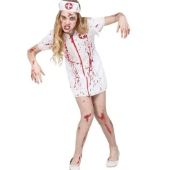 Zombie Sykepleierske Barnekostyme