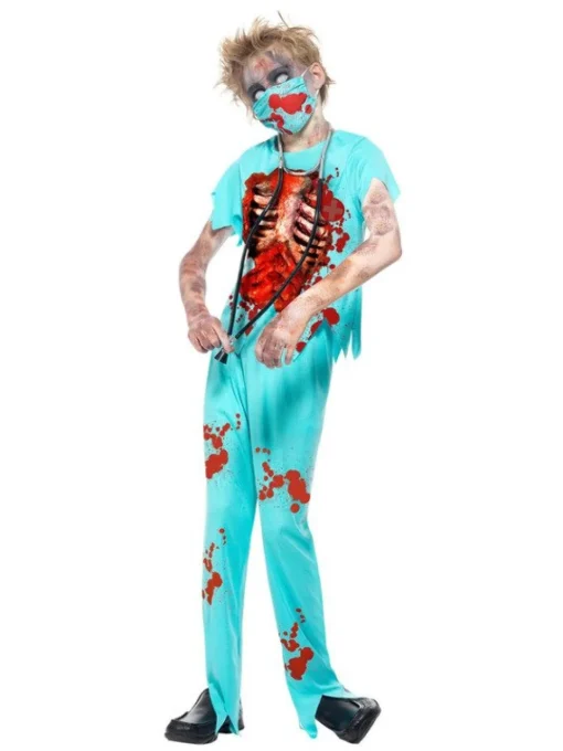 Zombiekirurg Barnekostyme