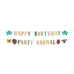 Zoo Party Happy Birthday Girlander