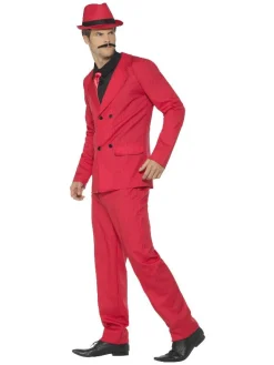 Zoot Suit Kostyme Rødt
